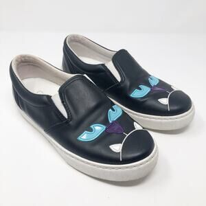 Chiara Ferragni Leather Monsters Slip-On Shoes Size 38
